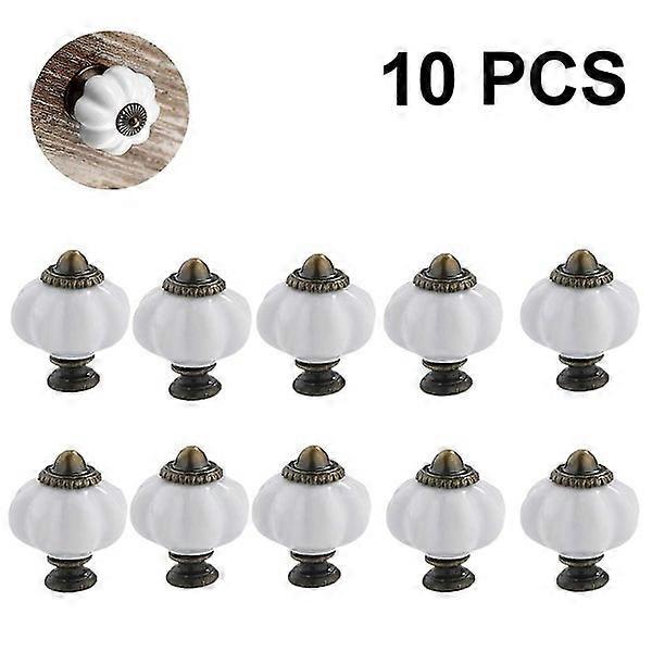 Bran Acrylic Pumpkin Knobs, Clear Cabinet Knobs Set Of 10 Vintage Decorative Han