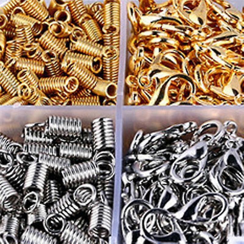 Diy Arts Rhodium Plated Lobster Claw Clasps Open Jump Ring Value Pack Box Set Assortment
