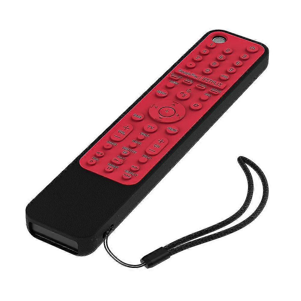 Shockproof Protective Cover For Rmf-tx600u Rmf-tx500e Magic Motion Remote Control(black+red)