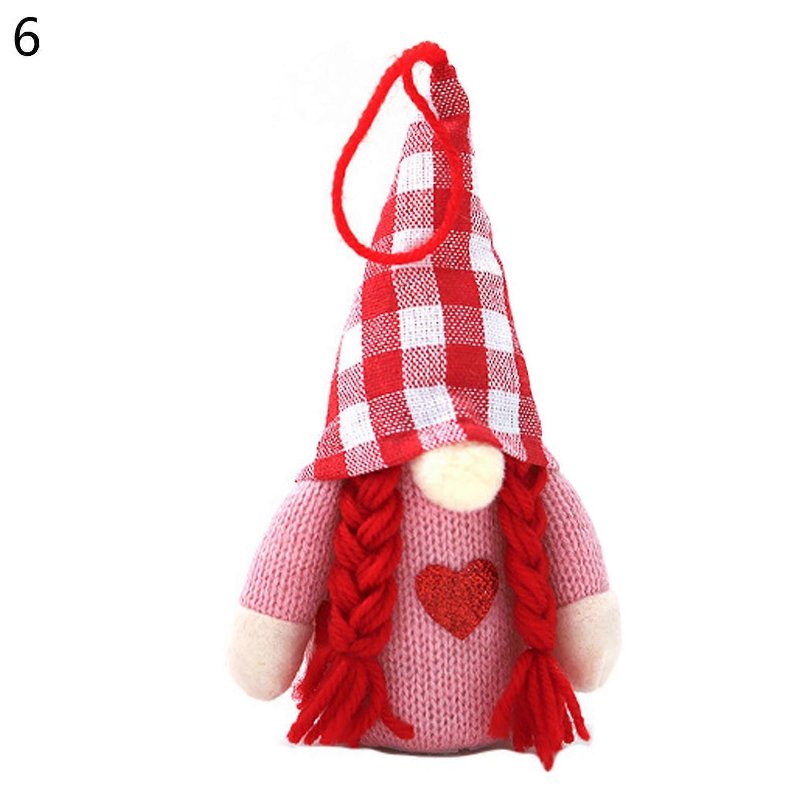 Dwarf Toy Ornament Fine Workmanship Wide Application Fabric Christmas LED Light Swedish Beard Tomte Doll for Home