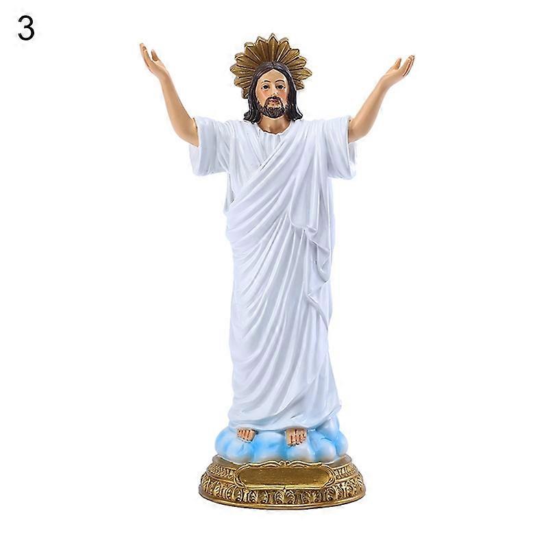 Levende Jomfru Maria Statue Dekor Elegant Iøynefallende Harpiks Statue Modell for Hjem KAESI
