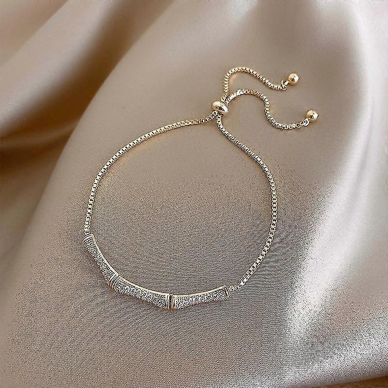 Adjustable Gold Plated Bracelet For Women