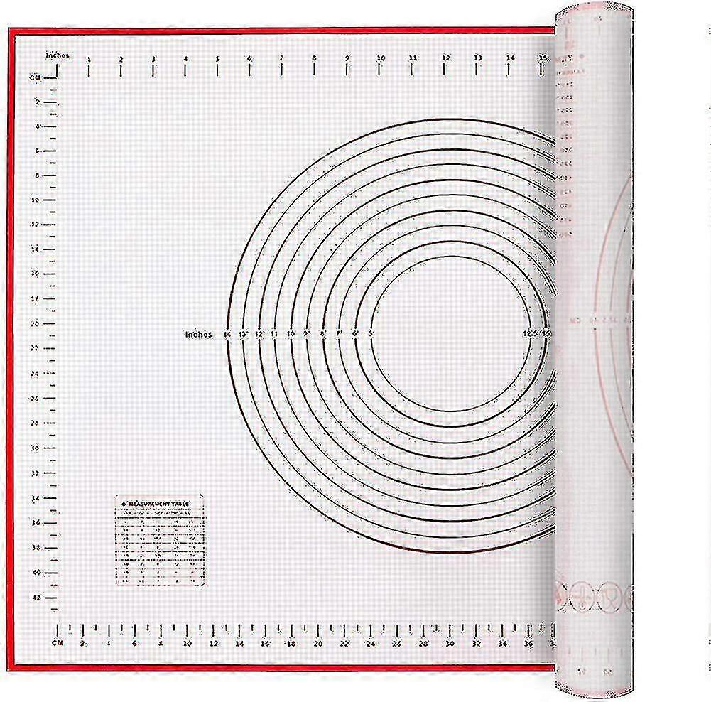 Silicone Pastry Mat Non-slip, Dough Rolling Mat Extra Large With Measurement