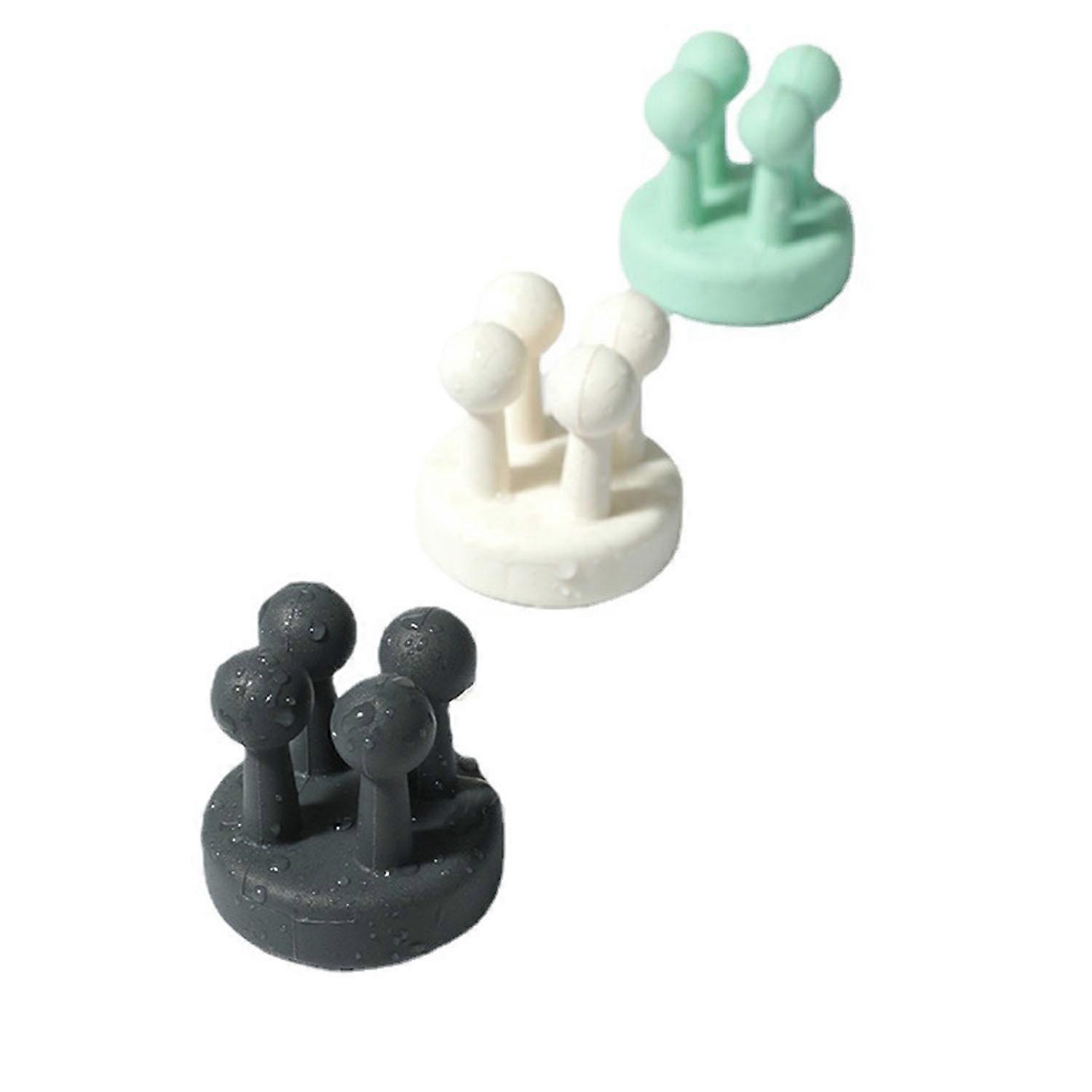 3 pieces silicone hooks bathroom hooks