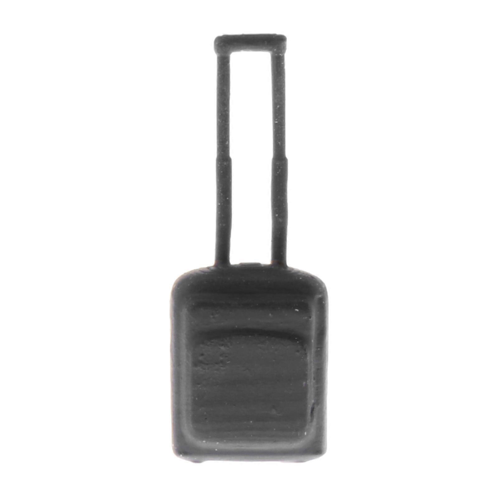 RM 1/64 Harpiks Model Små Figurer Business Trip Dukke Legetøj Sort Kuffert