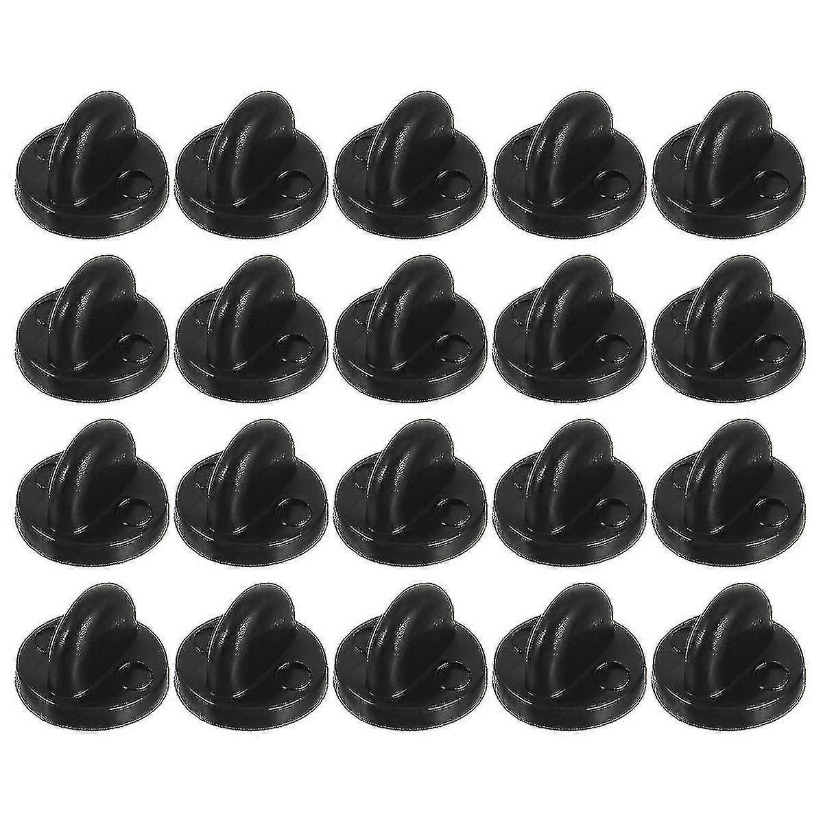 200pcs Caps Pvc Pin Backs Keepers Replacement Brooch Clasp