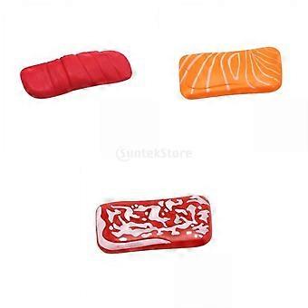 3-in-Pack Japanese Sushi Pretend Toys Family Playset for Kids Boys Girls