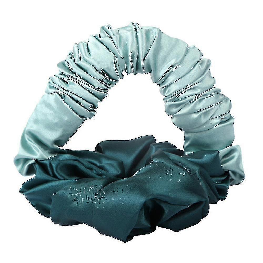 Heatless Curl Scrunchie النوم ربطة شعر ساتان مطاط كعكة الملحقات الشعر بكرة الشعر عالية الجودة H A