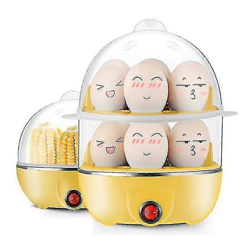 Two - layer 14 - egg capacity electric egg cooker multifunctional egg steamer