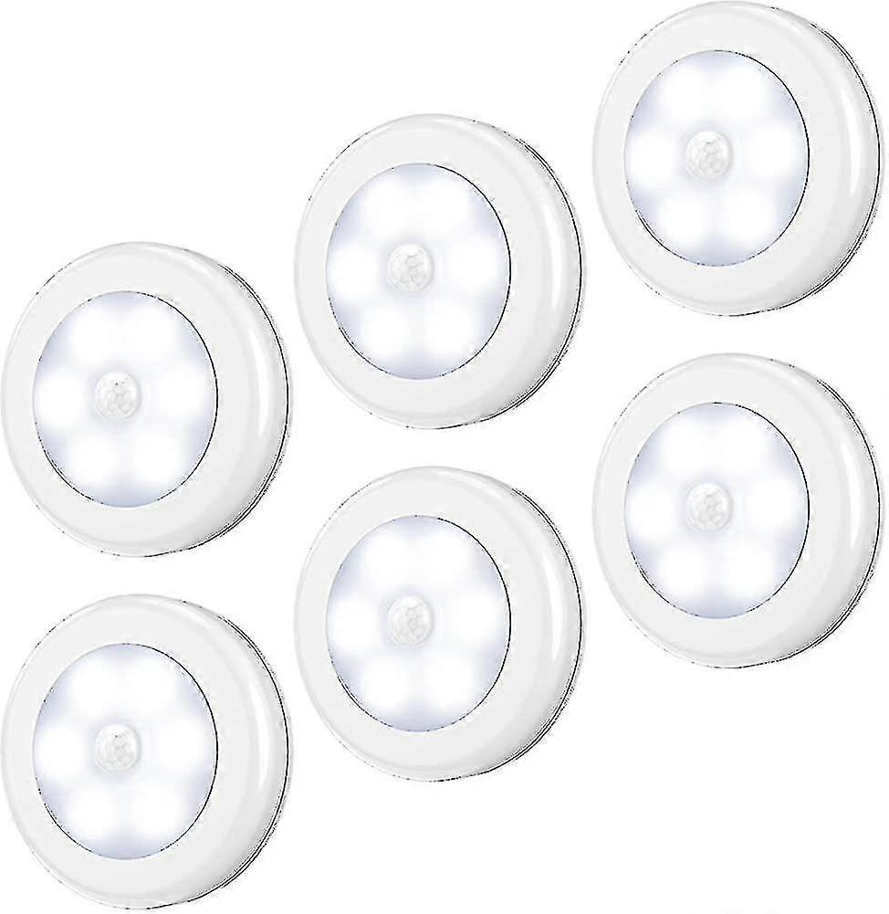 Led Night Light With Motion Sensor, Set Of 6, Magnetic Auto On/Off With 3 Meter