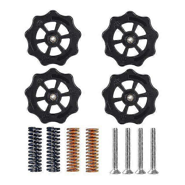 4set Heatbed Spring Leveling Kit Adjustment Nut+m4*40 Screws Diy Leveling Modules For Cr-10 Ender 3 Mk3 Hotbed