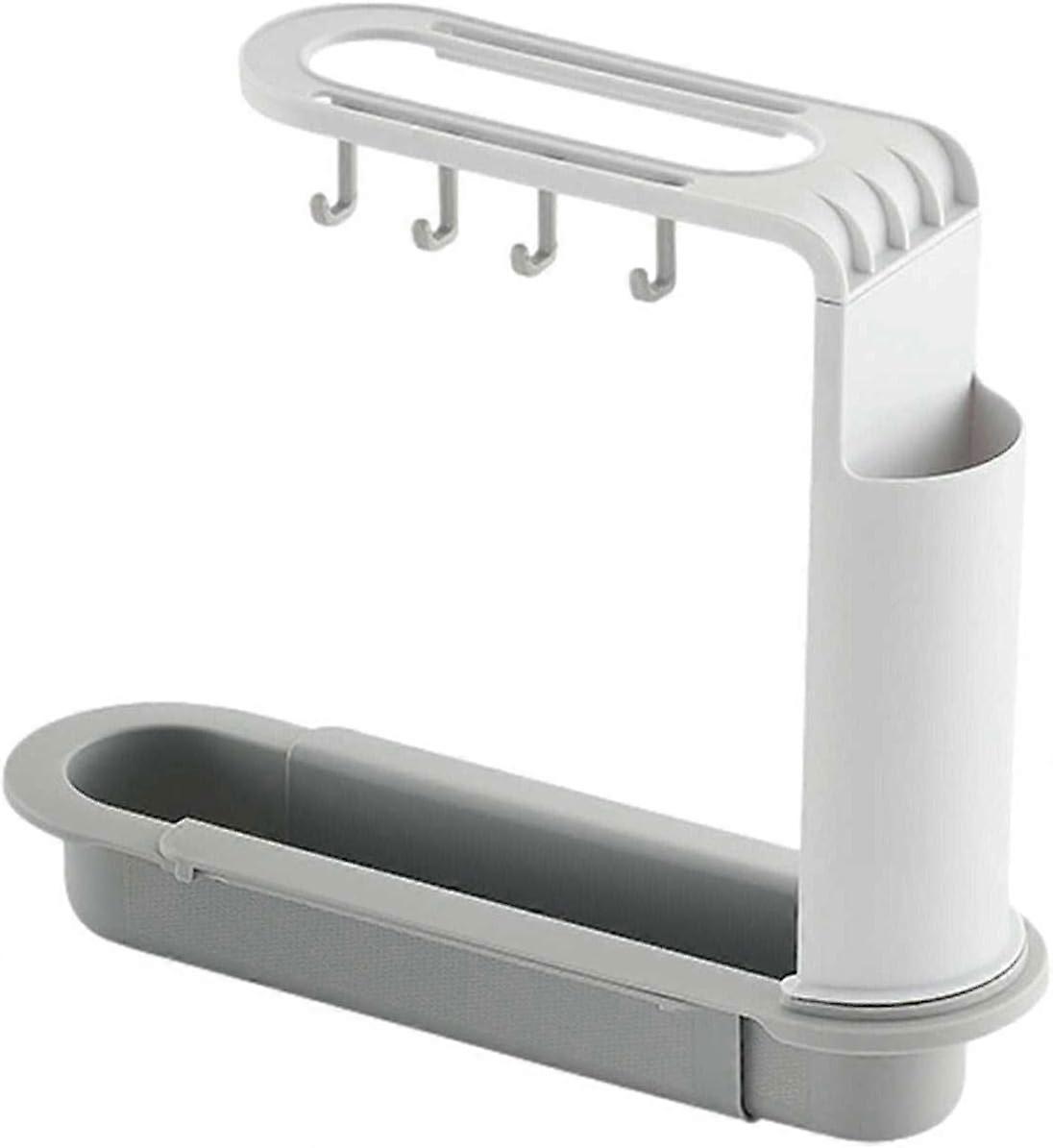 TCGG-Support de rangement pour vier rtractable, support ponge rglable, support de rangement pour porte-serviettes, support de rangement pour la cuisi