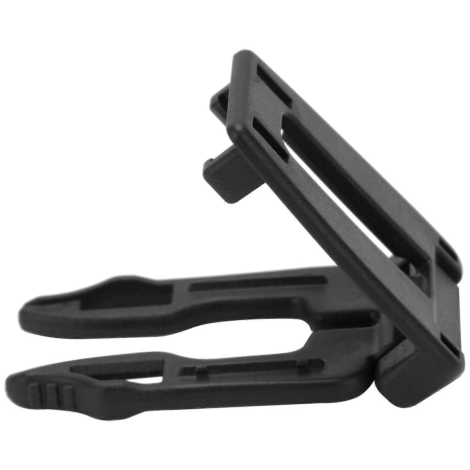 10pcs MultiFunction Molle Webbing Strap Buckle Clips Removable Backpack Connecting Buckles(Black )