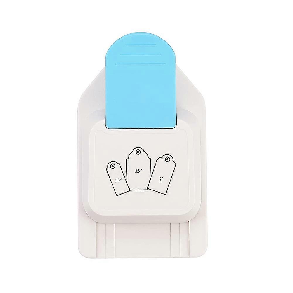 Tag Punch Gift Tag Puncher 3 in 1 Tag Punch Tag Shape Lever Action Craft Punch for Paper Crafting Round