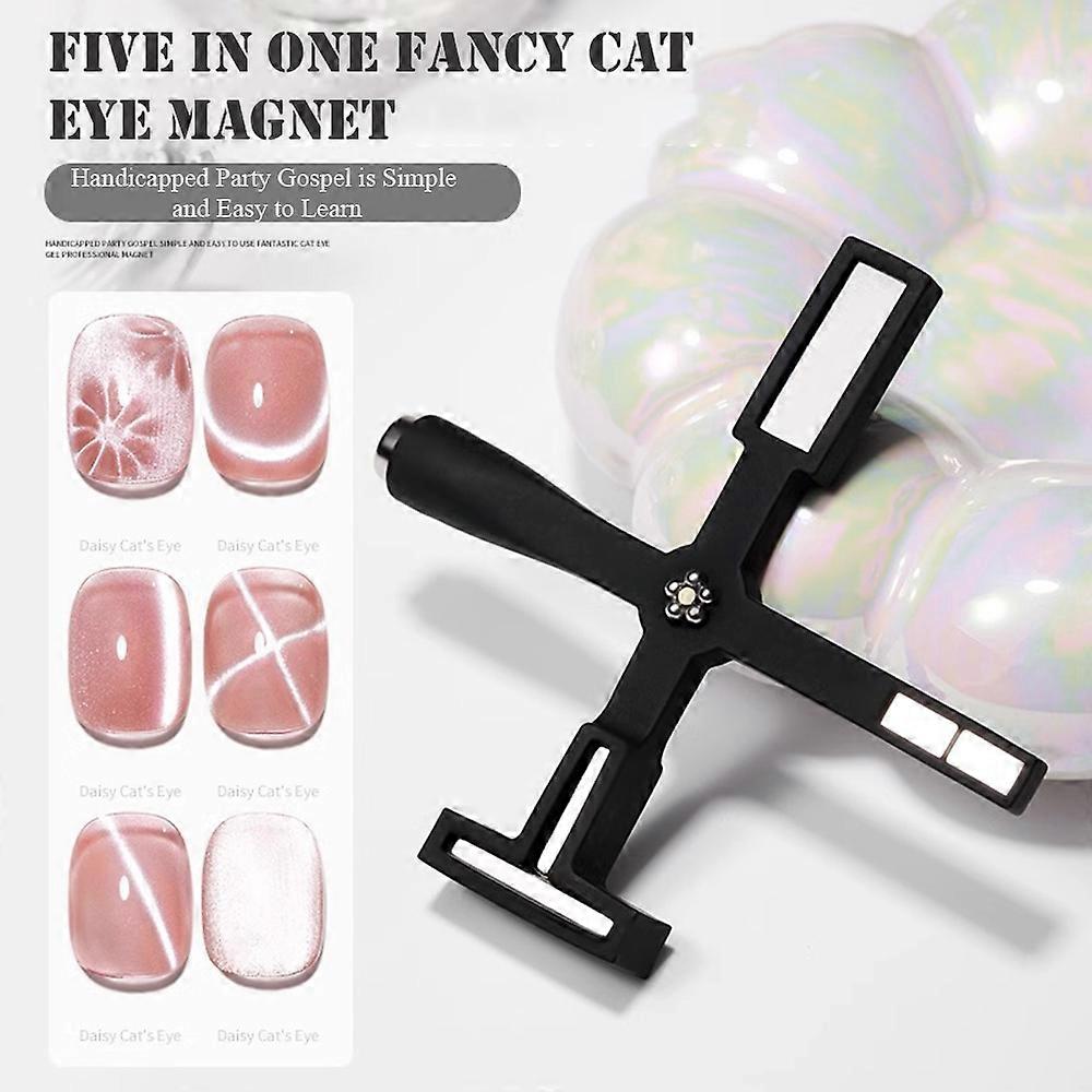5 in 1 Cat Eyes Nail Magnets Tool Stick Heavy Duty Lightweight Magnetic Stick for Nail Art Lovers