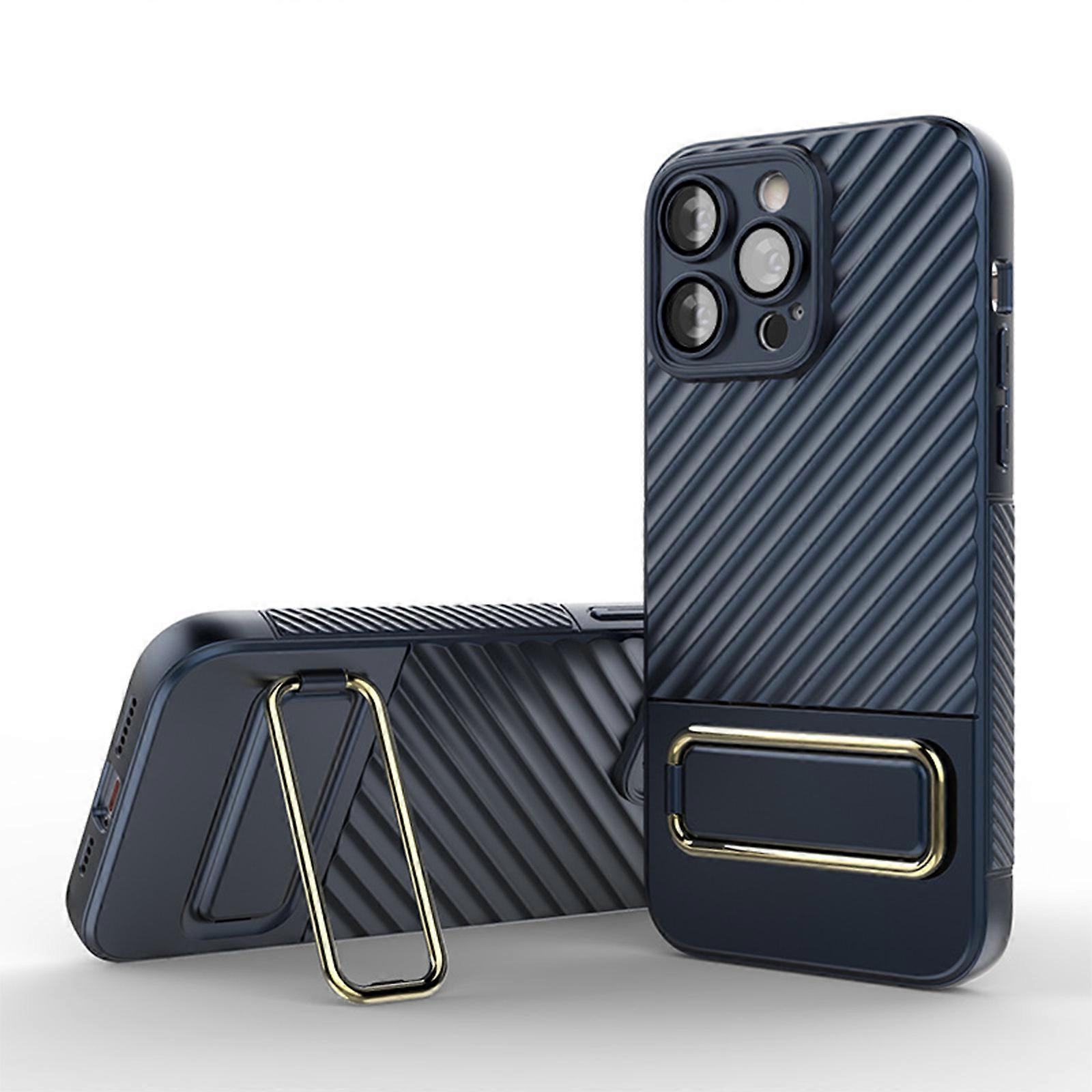 for iPhone 15 Pro Max/ 15 Ultra Case with Invisible Stand, Shockproof Phone Cover for iPhone 15 Pro Max/ 15 Ultra