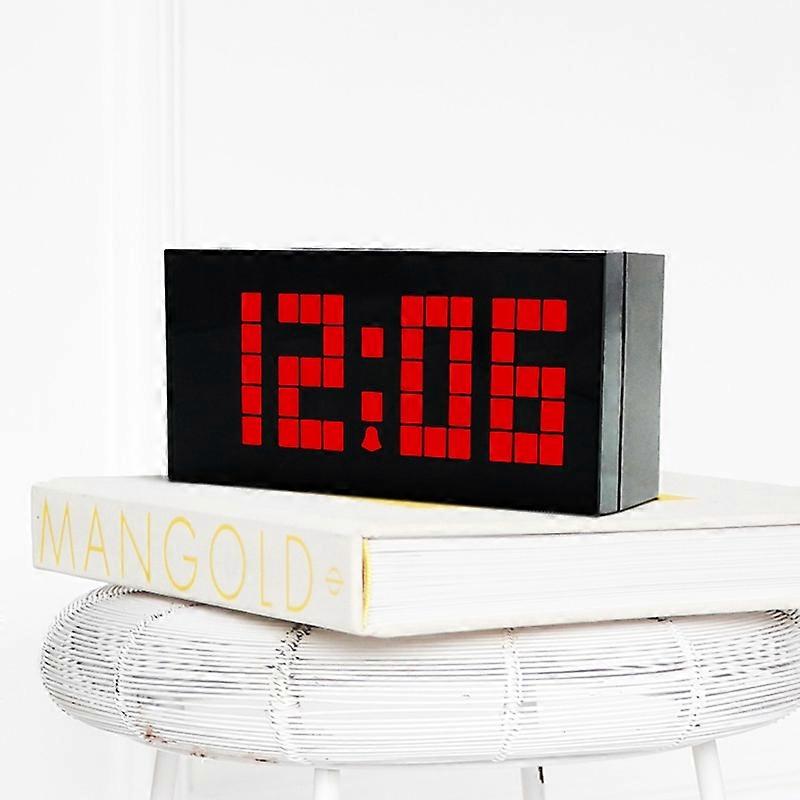 LED Desk Clock 4 Digits 7 Segments