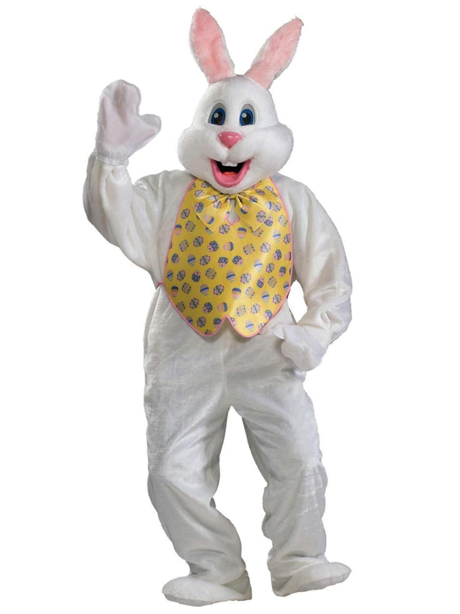 Easter Bunny Premium Deluxe Plush Mascot Rabbit Suit Adult Mens Costume STD