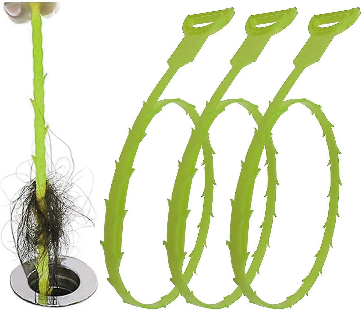 Althee 3 Pack 25 Inch Hair Drain Clog Remover Tool, Sink Snake, Drain Auger, Snake Drain, sink snakes