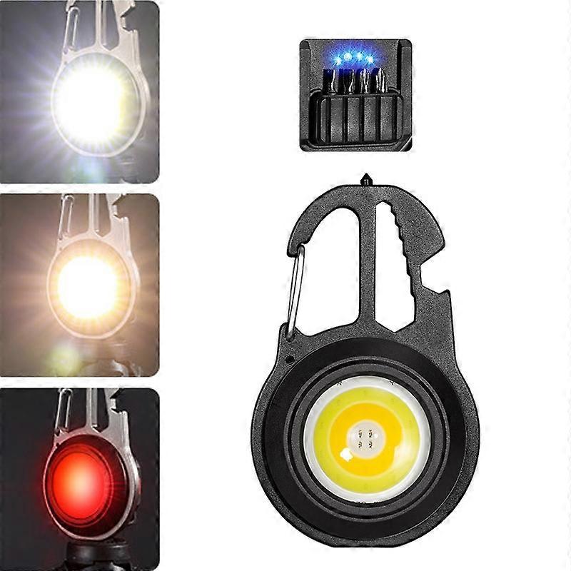 Mini Wrench Glare Portable Flashlight Black+Screws