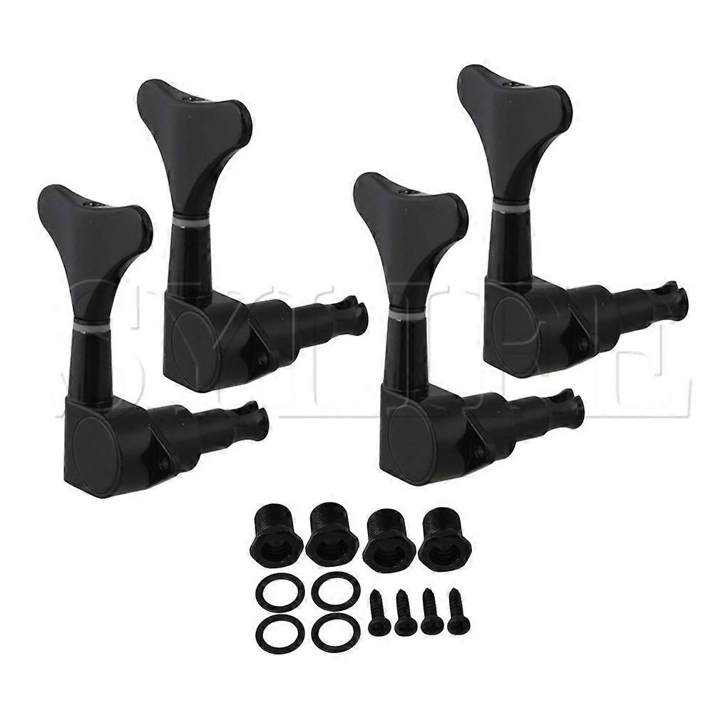 4 String Svart Maskin Heads 4R För Bas Gitarr-Bas Tuners