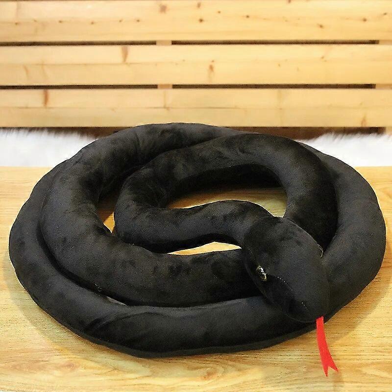 110/160CM Simulated Python Snake Plush Toy Giant Boa Cobra Long Stuffed Snake Plushie Pillow Children Boys Gift Home Decoration