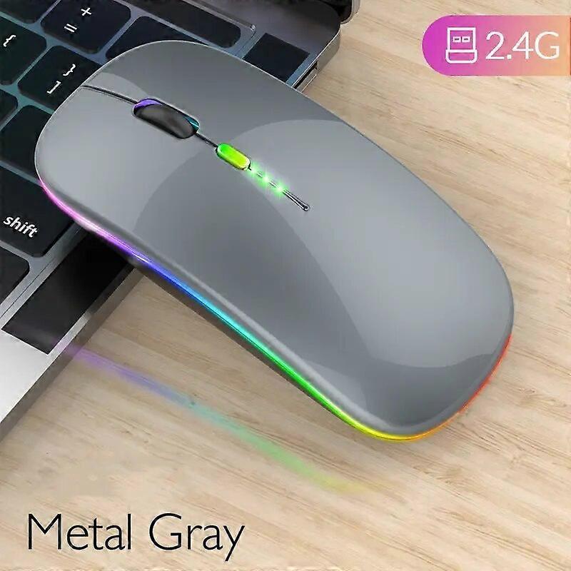 Bluetooth Wireless Mouse with USB Rechargeable RGB Mouse for Computer Laptop PC Macbook Gaming Mouse Gamer 2.4GHz Portable Mice & Trackballs
