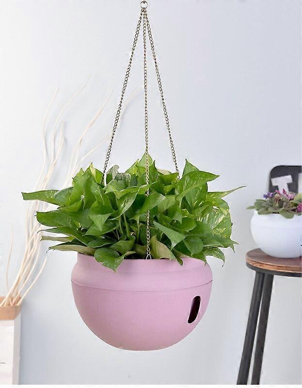 Multicolor Modern Style Automatic Watering Flower Pot Indoor And Outdoor Hanging Automatic Suction Wateri Flower Pot With Hook