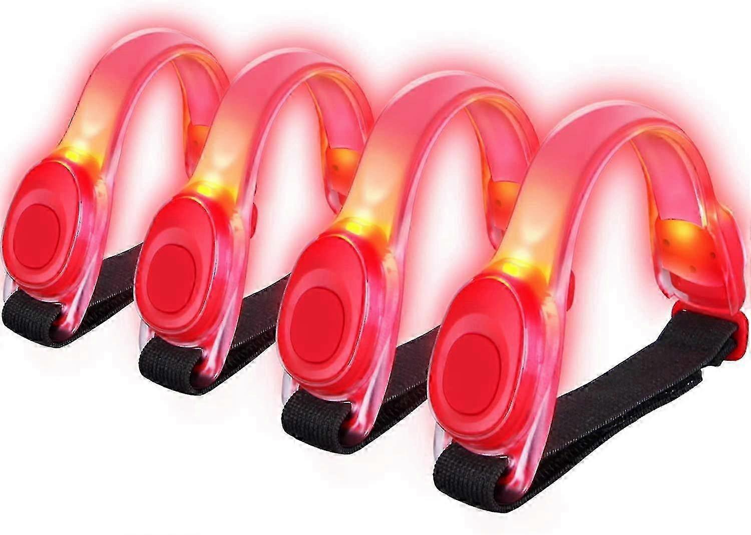 4pcs Led Armbands Reflective Led Armbands For Running And Jogging