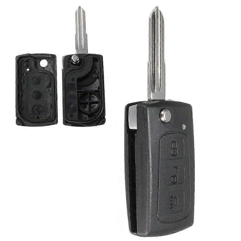 3 Button Car Folding  Flip Key Case Shell Fob With Battery Holder Replacement For Great Wall HAVAL HOVER H3 H5