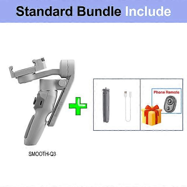 Smooth Q3 3-Axis Smartphone Gimbal Stabilizer for iPhone 13 12 PRO Android Xiaomi Samsung Huawei