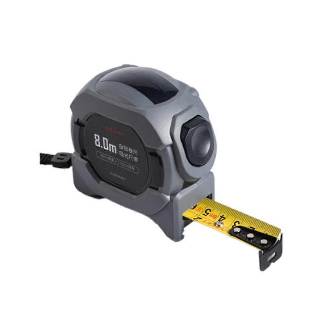 8m Accurate Tape Measure Self Lock Hard Metric and Imperial Measuring Tape Retractable Impact Resistant ABS Case