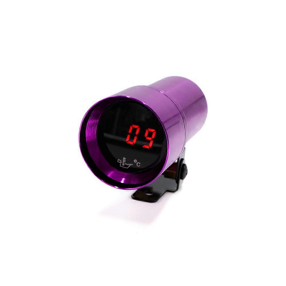 37mm Mini Digital Car Auto Oil Temp Gauge 50~150C With Sensor Mio Smoke Lens Car Oil Temp Meter Red LED