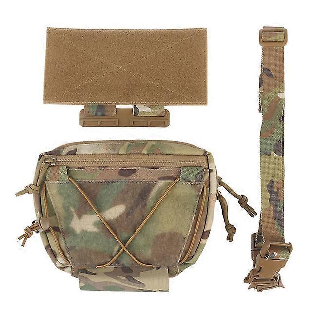 Tactical Vest Sub Abdominal Pouch Hanging Raid Drop Bag shoulder Pack Hook Loop Airsoft Hunting Fast Access Belly Organizer