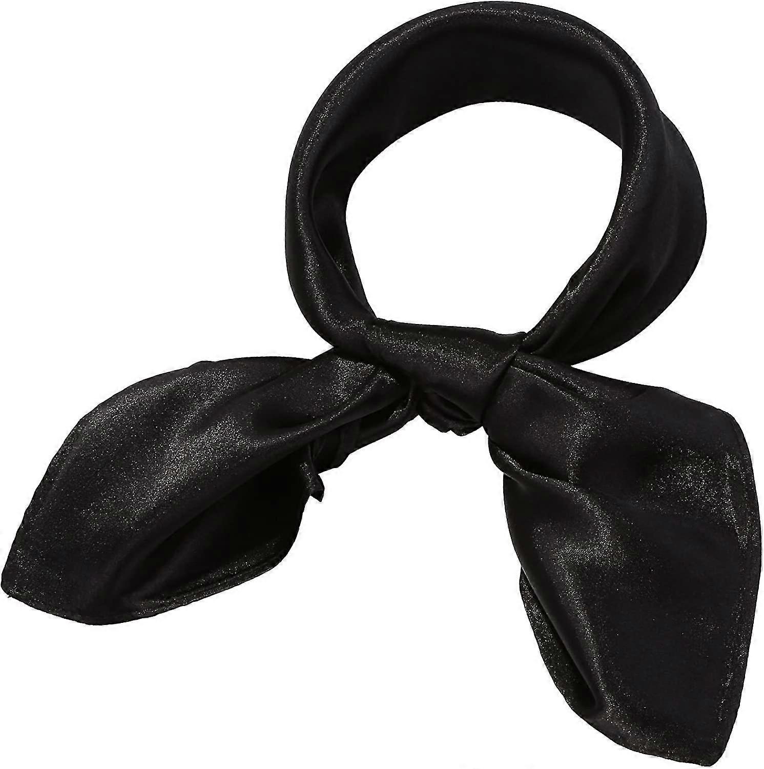 Chiffon Scarf Square Neck Scarf Handkerchief Retro Satin Ribbon Scarf For Women Girls