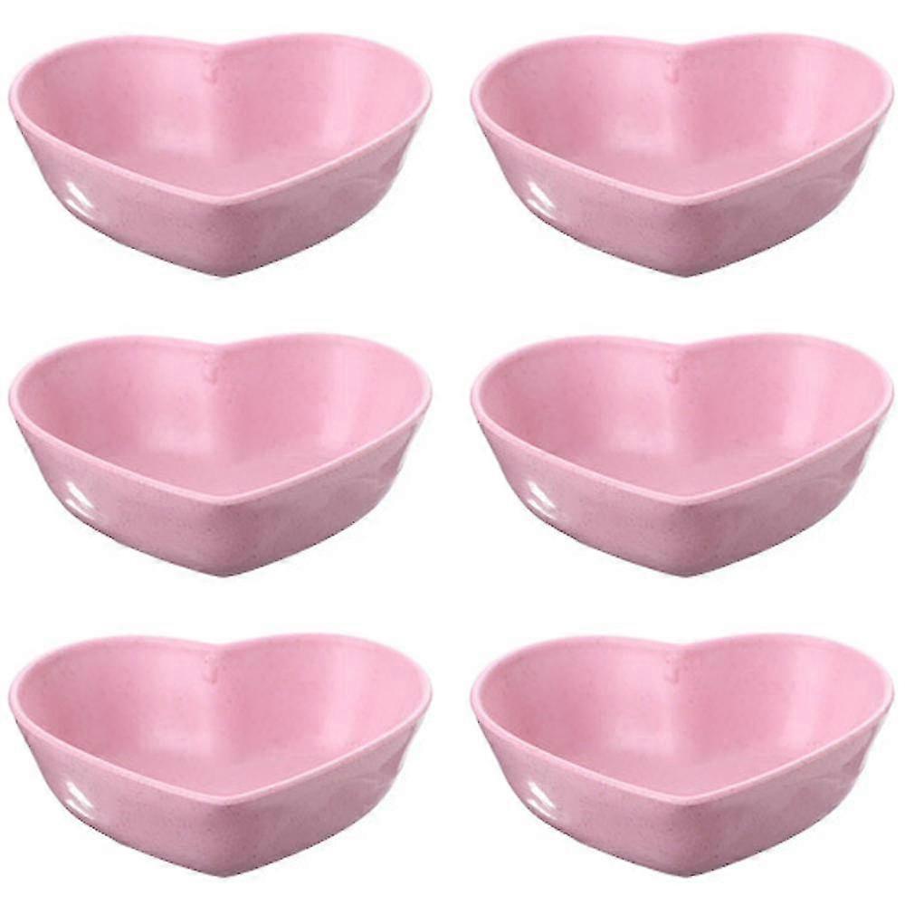 6pcs Unbreakable Dip Saucers For Side Diw Straw