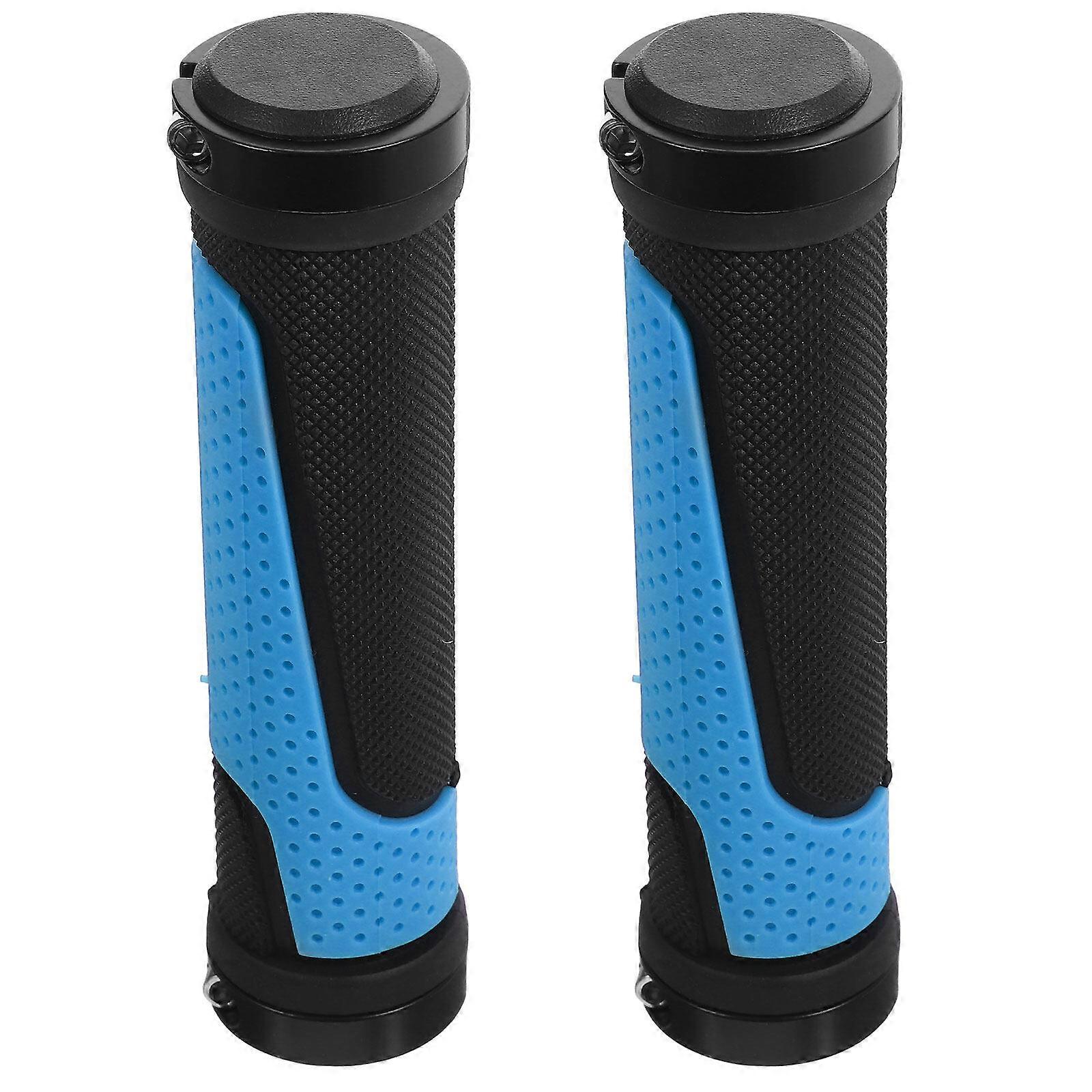 1 Pair of Mountain Bicycle Handlebar Grips Bike Handle Protectors Rubber Handlebar Grips for Bike