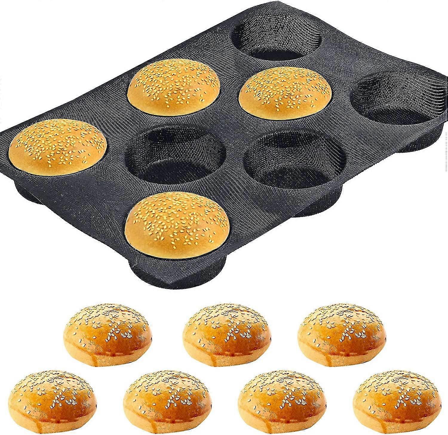 2024 Hamburger Baking Pan Mesh Bread Mold For Baking