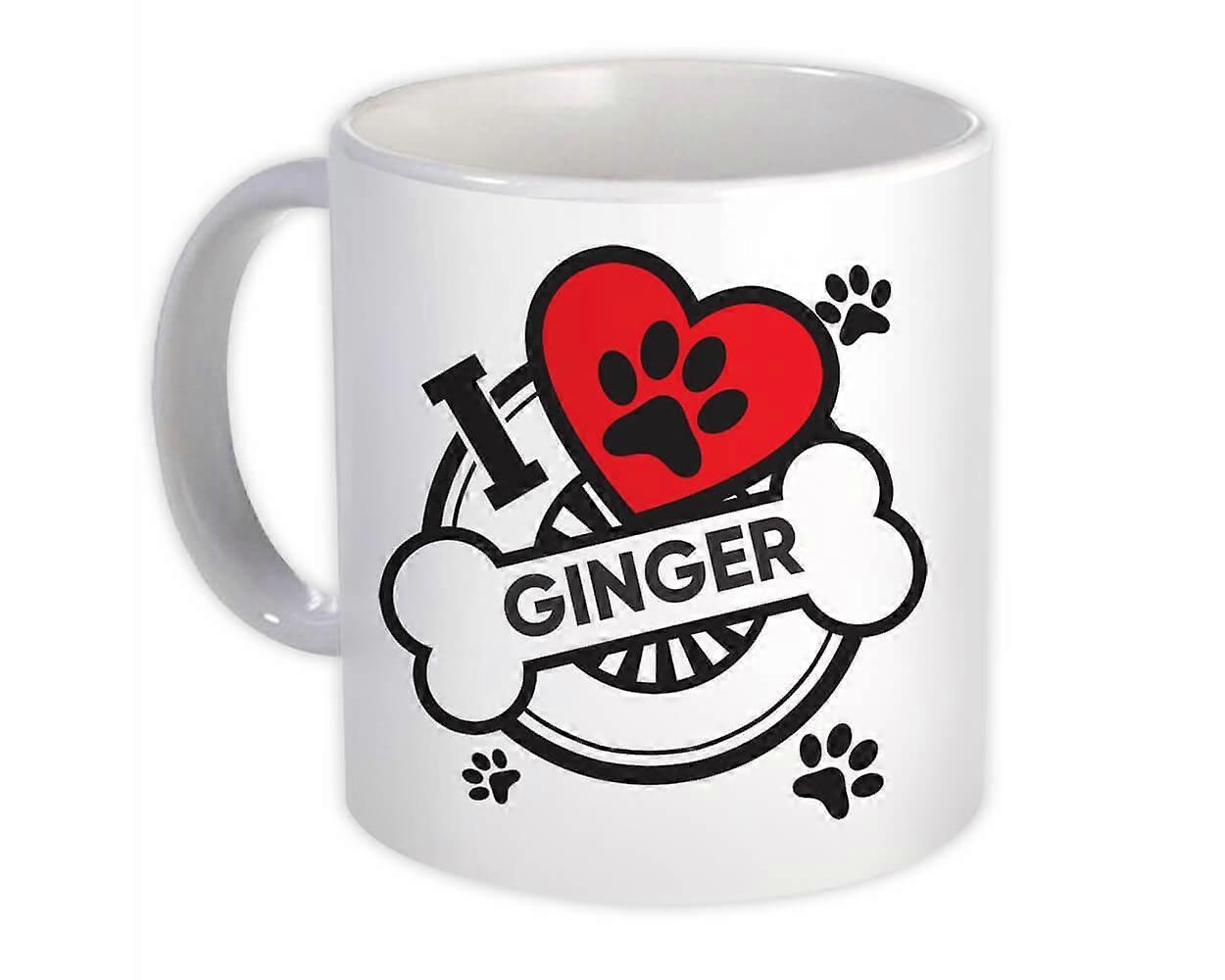 Ginger Personalized Dog Name: Custom Gift Mug Pet