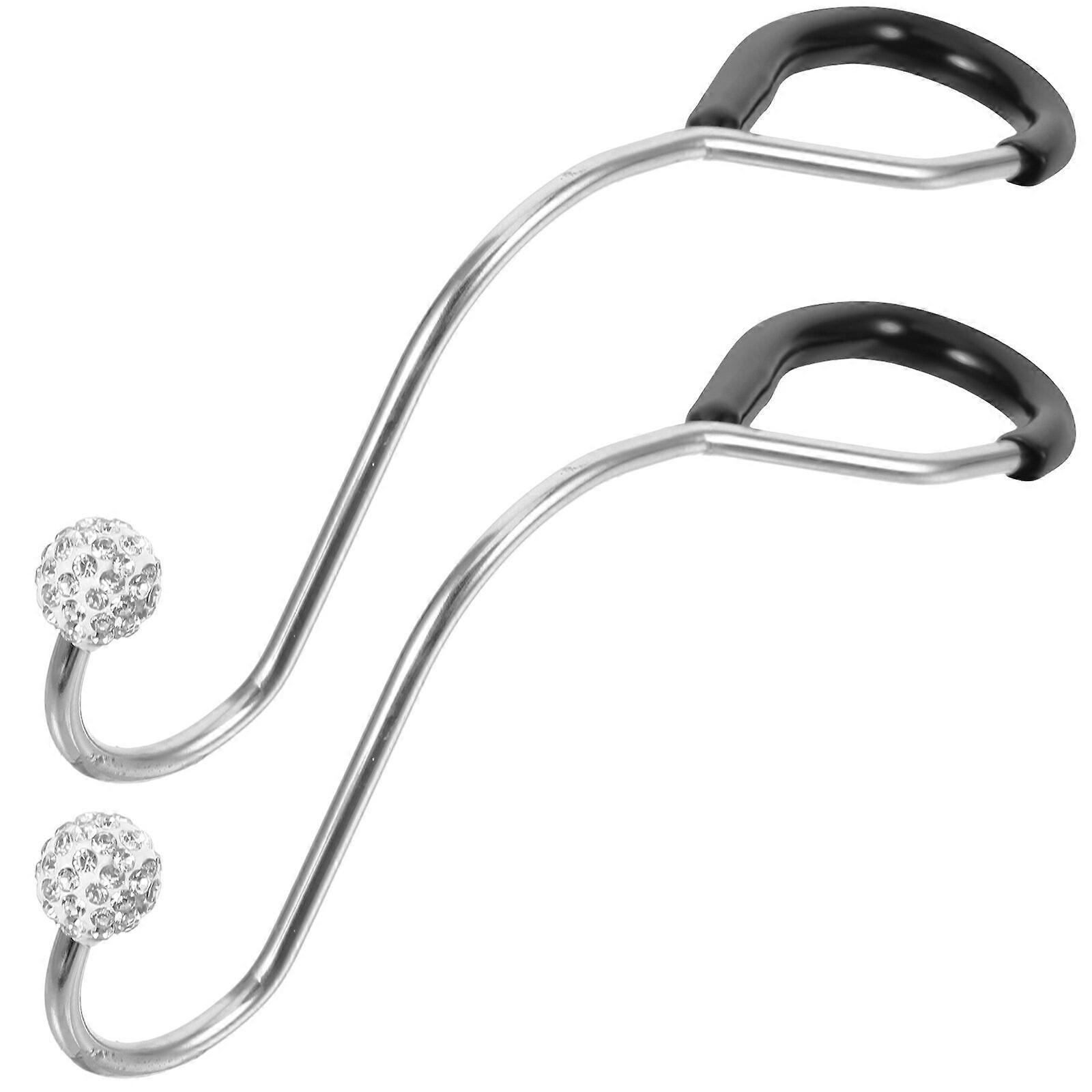 2pcs Car Hook Vehicle Headrest Hook Backseat Hanging Hook Headrest Hanger Supply