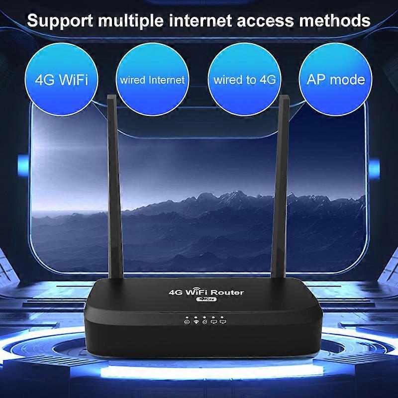 ZBT 4G LTE-router 300 Mbps WiFi trådlöst SIM-kort med EM13S-modul LAN ...
