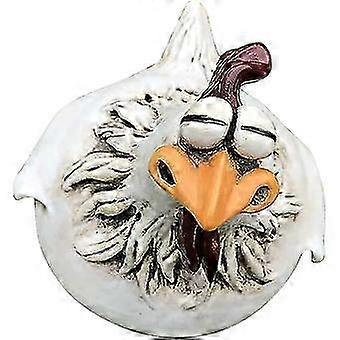 Funny Chicken Fence Decoration Statues
