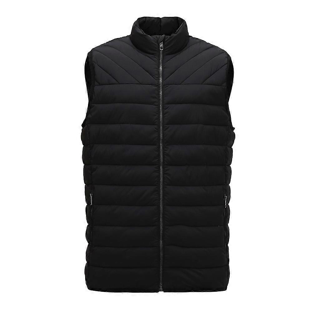 Herrkläder med vadderad väst och ståkrage för utomhusbruk