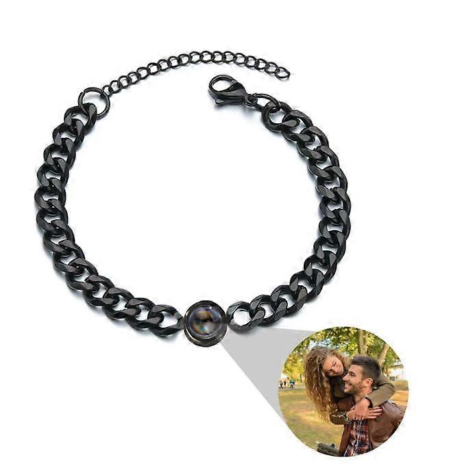 Custom Photo Bracelets for Women Men Personalized Projection Picture