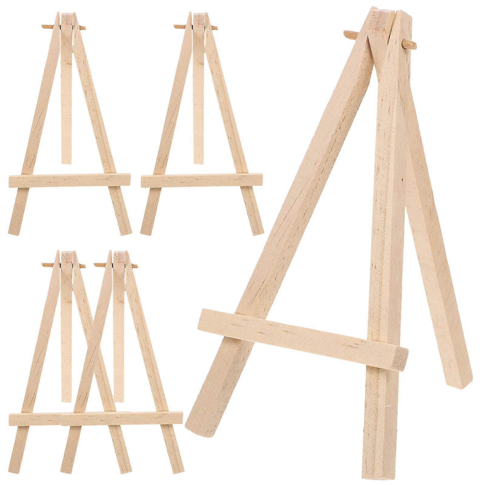 2pcs Display Easels Foldable Wood Tripod Mini Easel Stand Small Table Easel for Card