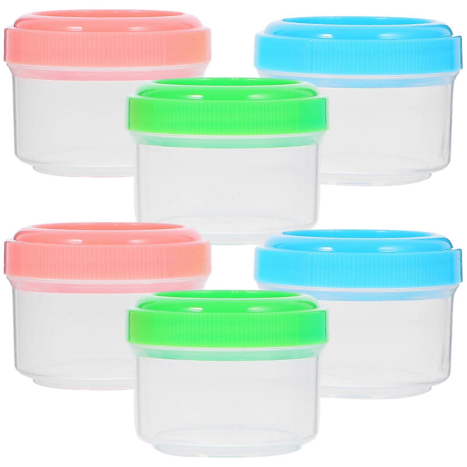 6pcs Salad Dressing Container Small Condiment Container with Lids Sauce Cups