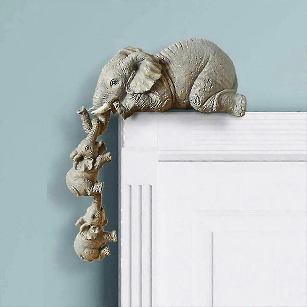 Elephant Figurines Table Sculptures Art Decors
