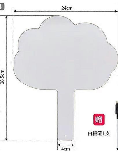 Dry Erase Answer Paddle Double Sided White Board Classroom Whiteboard Teaching Prop
