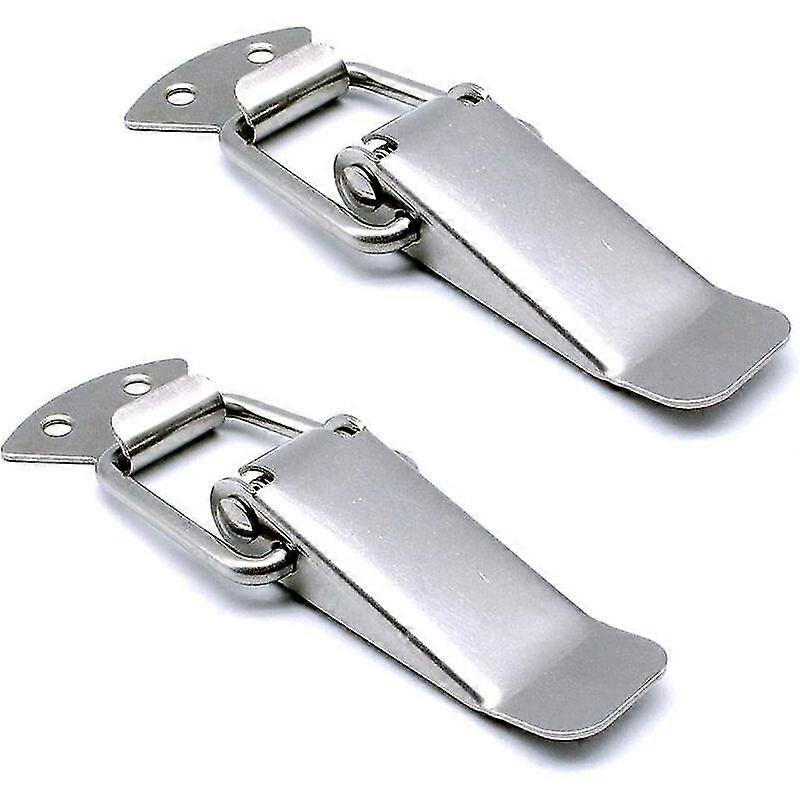 Door Hasp, Lever Latch, Spring Latch, Toggle Latch Spring Latch With Hook Stainless Steel Spring Latch For Cabinet, Box, Drawer, Cabinet, Medical Kit