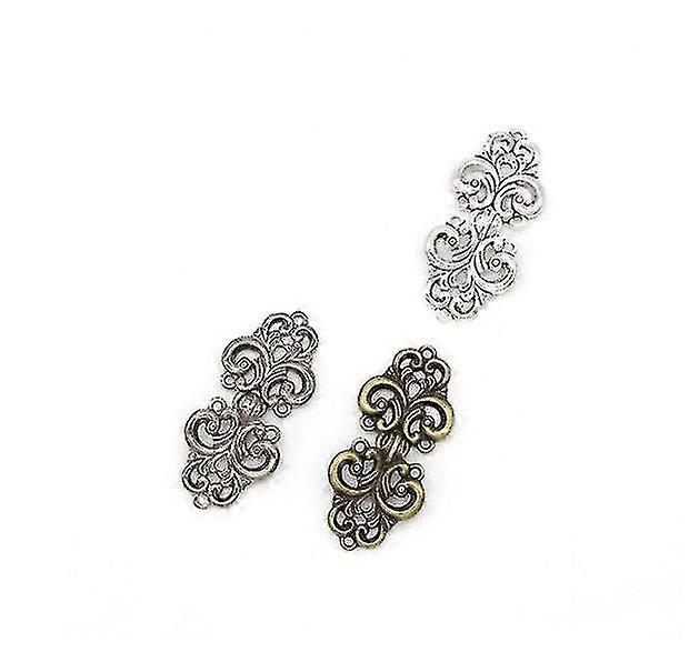 Xqday Cloak Locksp -kiinnikkeet. 3 paria 3 pyörrettä kukkaviittakiinnikkeet ommellaan koukkuihin ja silmiin neuletakkipidike